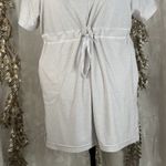 Athleta  Crosscurrent Cover Up Dress M Gray Lounge Travel Drawstring Waist‎ Tunic Photo 5