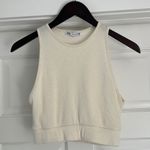 ZARA ribbed cotton cropped tank top Photo 0