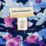 Alfred Dunner  Picture Perfect Somen's Flowers and Stripes Knit Top 2X Photo 7