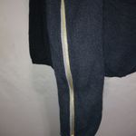 Claridge + King M 10/12 Cashmere Silk Long Sleeved Sweater Zip Sleeves Top Silver Size M Photo 1