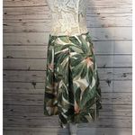 Brooks Brothers NWT Tropical Leaf Print Pleated Skirt size 10 Photo 3