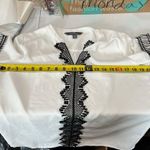 Market & Spruce Boho Bell Sleeve Embroidered Blouse White Size Small Photo 4