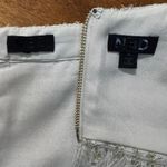 NBD Blair Mini Skirt Shawna Crop Top Set M Tweed Ivory Metallic Gold Fringe Photo 8