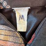 Vintage ‘70s Multicolored Disco Oversized Lapel Button Down Shirt Black Size XL Photo 6