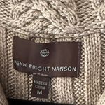 Fenn Wright Manson Womens Knit Faux Fur Vest Sweater Full Zip Brown Size M Photo 1