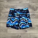 CVG Constantly Varied Gear High Rise Side Pocket Training Shorts Blue Print M Size M Photo 11