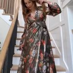 Anthropologie Caballero Deep V-Neck Floral Maxi Dress Photo 7