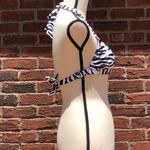 Catalina  Zebra Print Festival Vintage Dead Stock Bikini Halter Top  Sz S NWT Photo 2
