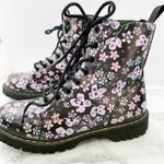 Unionbay  Ginny Floral Combat Boots Purple Pink‎ Floral Womens 7.5 Photo 3