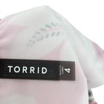 Torrid  High-Rise‎ Ruched Bikini Bottom Carissa Floral Azalea Pink Plus Size 4X Photo 7