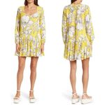 Walter Baker  Lilith Floral Long Sleeve Dress in Hibiscus Sun Size L, NWT $268 Photo 2