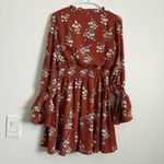 Love Riche  Women's Boutique A Line Dress Size Small Burnt Orange Floral Photo 8
