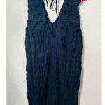 Free People NEW free-est Agatha Ruched Stretch Cotton Dress Black Size XS / SM Photo 11