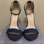 JustFab Blue Denim Kati High Heeled Sandal Photo 7