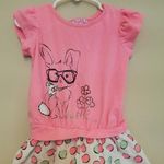 5/$20! 2T Bunny With Glasses Dress Polka Dots! Size undefined Photo 0