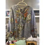 Johnny Was Women's  Blue Floral Blouse, Size S Photo 2