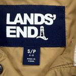Lands' End Quilted Snap Pullover Jacket Primaloft Lightweight Beige S Photo 3