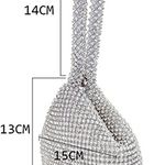 Women's Triangle Bling Glitter Purse Crown Box Clutch Evening Luxury Bags Party Prom Photo 3