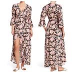 Maaji Floral High/Low Hem Midi Dress Size Medium Photo 1