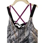 Lululemon Tank Top Hot To Street Built In Support Bra Black White Luxtreme Sz 8 Photo 2