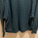 Free People  We The Free Teal Thien's Hacci Sweater Top Size S Photo 9