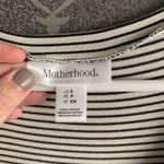 Motherhood  Black and White Striped Midi Dress Photo 1