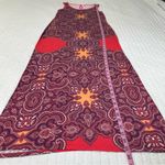 a.n.a Maxi Slip Dress Women’s M Sleeveless Paisley Strech Photo 3