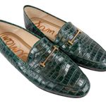 Sam Edelman  Lior Loafer Green Croc Embossed Leather Size 8.5 Photo 5