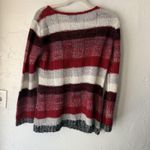 Ultra Flirt  Sweater Y2k‎ XL Striped Knit V Neck Pockets Pullover Casual Fall Photo 6