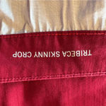 Tommy Hilfiger  Red Tribeca‎ Skinny Crop Denim Pants Womens Size 10 Casual Preppy Photo 6