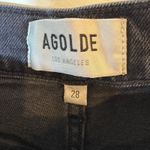 AGOLDE  Riley Crop Size 28 High Rise Button‎ Fly Black Wash Denim Photo 5