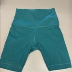 Lululemon Teal High-Waisted Shorts Size 4 Photo 2