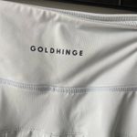 Gold Hinge White  Pleated Skirt Photo 2