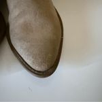 Lucky Brand Women's Beige Suede Leather Booties Studs Zipper Size 7 Photo 5