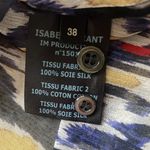 Isabel Marant  Pilay Printed Patchwork Silk Blouse in Midnight Photo 14