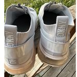 DKNY Sneakers Womens Slip On Zip Up Sock Style White Casual Shoes Size 8 Photo 2