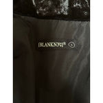 BLANK NYC NEW Crushed Velvet Black Puffer Jacket size Small Photo 5