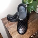 Dansko  Professional‎ Clog Patent Black Leather Silver Diamond Pattern Women's 37 Photo 1