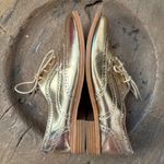 Sam Edelman  oxford wingtip sneaker shoes Jerome gold leather women's 8 Photo 4