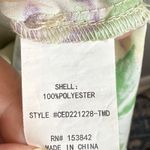 MELLODAY  Floral Midi Dress XL Green Puff Sleeve Button Cottage‎ Prairie Fairy Photo 7