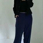 Club Monaco Silk Cropped Trousers Navy Size 10 Photo 1