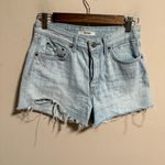 GRLFRND  Helena Distressed Denim Shorts In Color: My Way- Size 24 Photo 10