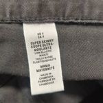 H&M &Denim Woman's Size 4 Black Super Skinny Pull-on Maternity Pants Raw Hem Photo 8