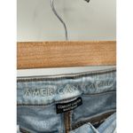 American Eagle  Comfort Stretch Waistband Mom Jeans Light Wash Distressed Size 2 Photo 4
