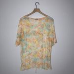 cha cha vente Beautiful Floral Mesh‎ Blouse Plus Size Photo 4