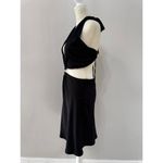 Princess Polly  Twilight Time Black Cut Out Halter Satin Mini Dress  size 8 Photo 2