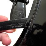 Tory Burch Black Patent Leather Miller Classic Designer Logo Sandals Size 9.5 Photo 7