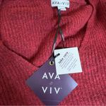 Ava & Viv Women’s Red Knit Sweater AVA VIV Sz 2X NWT Fall Winter Holiday Feminine Photo 3