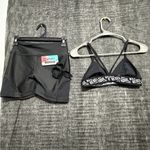 JESFER Women’s Activewear Set Shorts & Sports Bra Size S NWT(A229) Black Photo 3