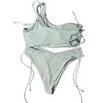 SheIn  one shoulder ribbed bikini set Photo 1